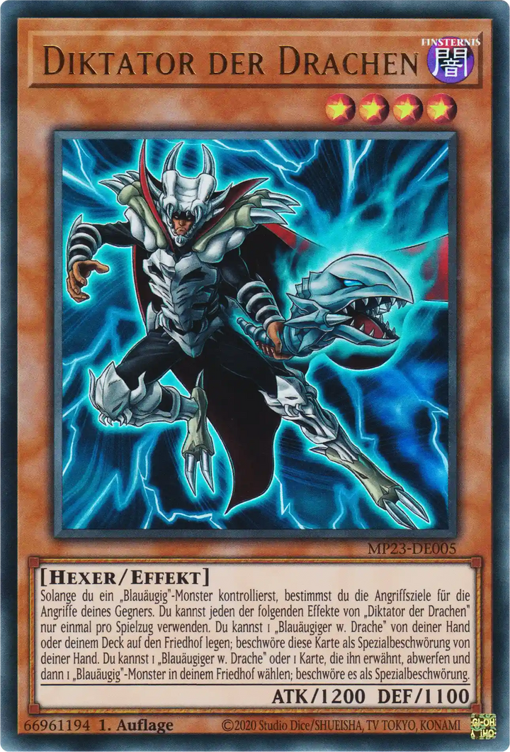 Diktator der Drachen Yu-Gi-Oh! Karte MP23-DE005 Ultra Rare