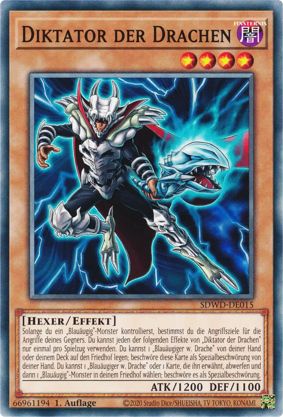 Diktator der Drachen Yu-Gi-Oh! Karte SDWD-DE015 Common