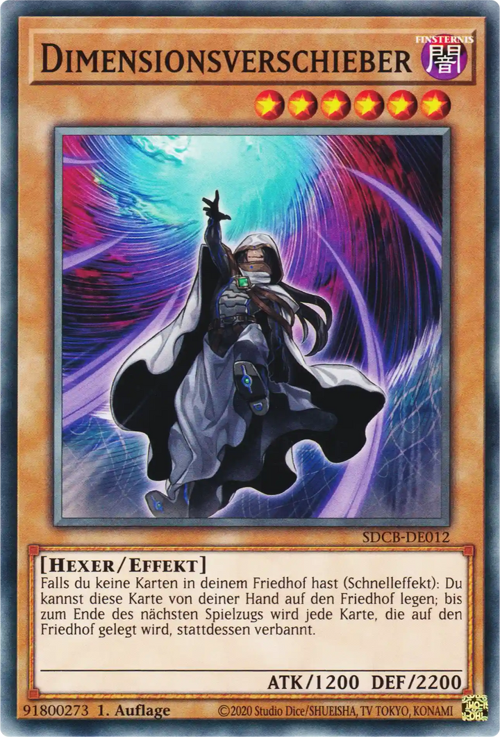 Dimensionsverschieber Yu-Gi-Oh! Karte SDCB-DE012 Common