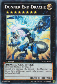 Donner End-Drache Yu-Gi-Oh! Karte SP14-DE021 Starfoil Rare