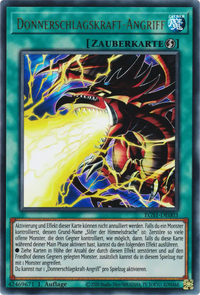 Donnerschlagskraft-Angriff Yu-Gi-Oh! Karte EGS1-DE003 Ultra Rare