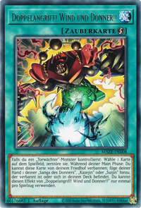 Doppelangriff! Wind und Donner!! Yu-Gi-Oh! Karte MAZE-DE008 Rare