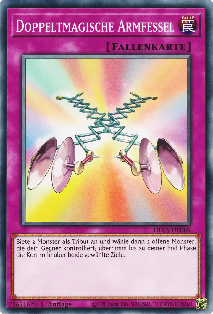 Doppeltmagische Armfessel Yu-Gi-Oh! Karte DLCS-DE066 Common