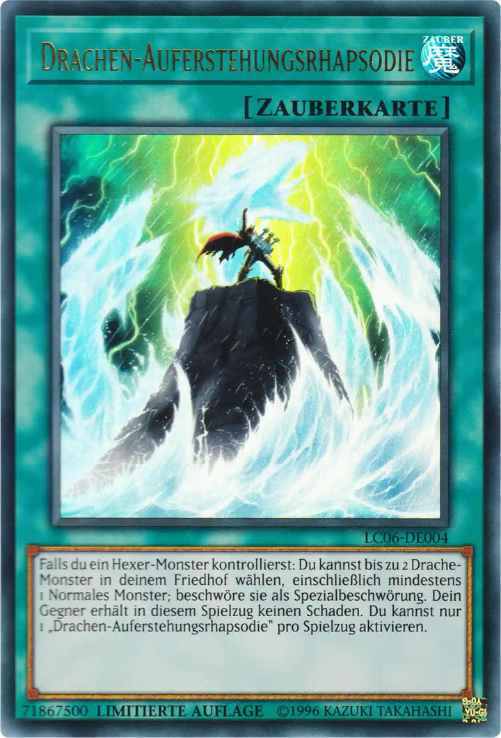 Drachen-Auferstehungsrhapsodie Yu-Gi-Oh! Karte LC06-DE004 Ultra Rare