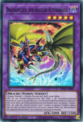 Drachenfluch, der magische Ritterdrache Yu-Gi-Oh! Karte DIFO-DE097 Super Rare