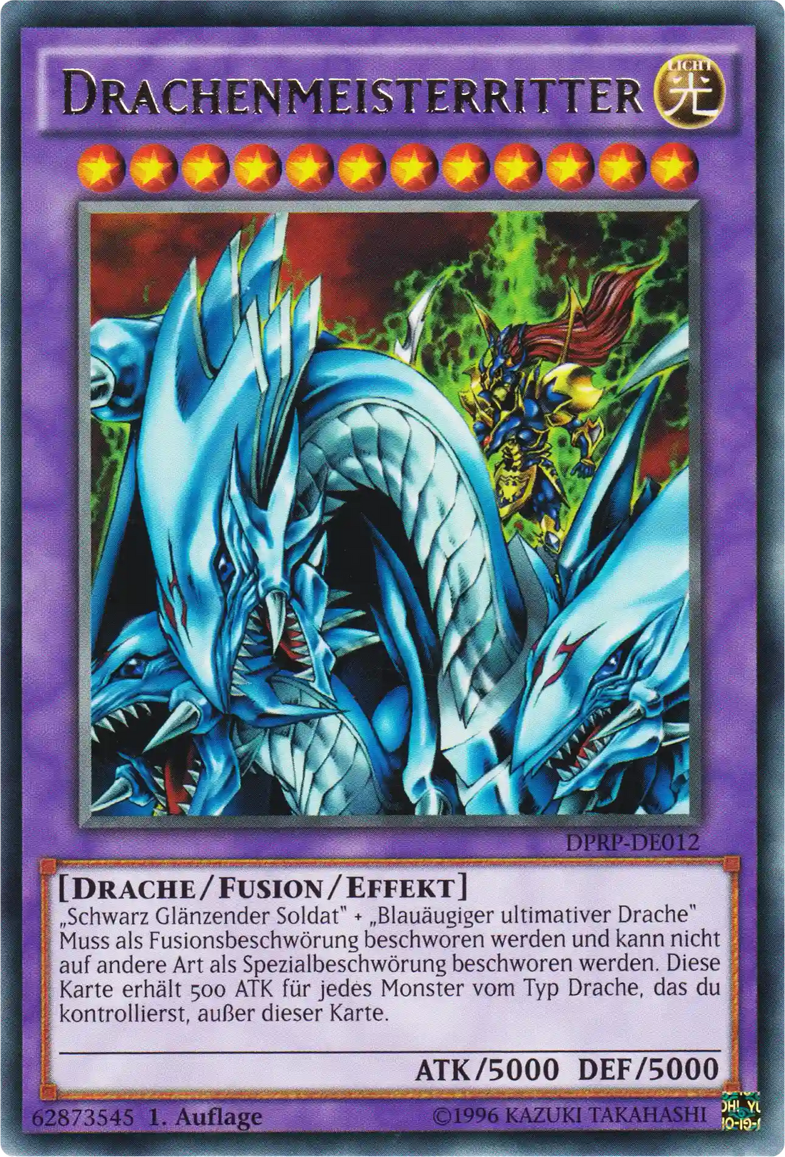 Drachenmeisterritter Yu-Gi-Oh! Karte DPRP-DE012 Rare