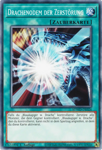 Drachenodem der Zerstörung Yu-Gi-Oh! Karte SDWD-DE024 Common