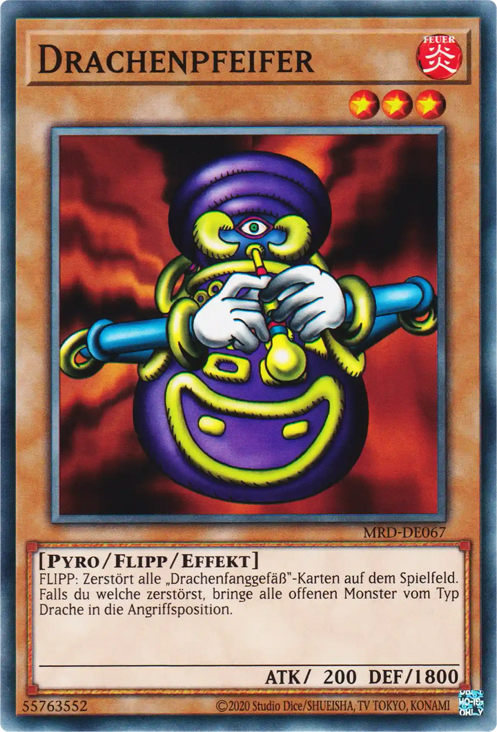 Drachenpfeifer Yu-Gi-Oh! Karte MRD-DE067 Common