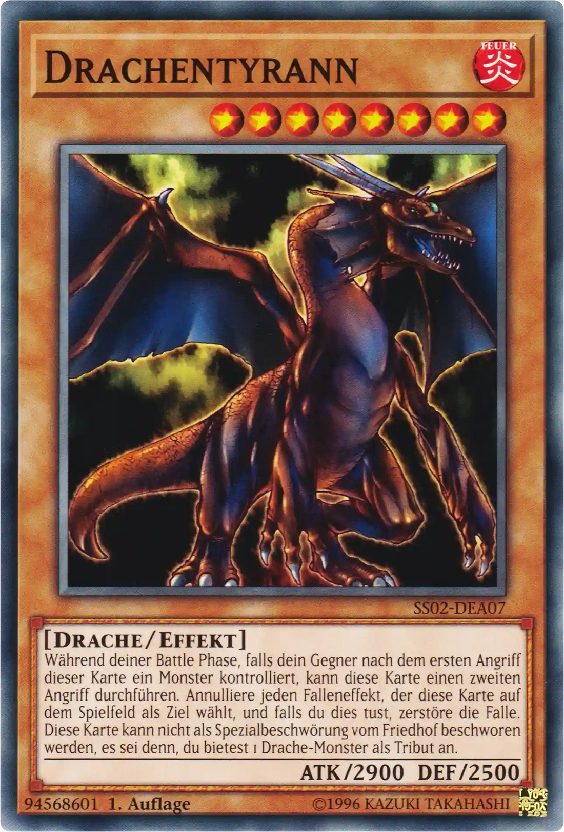 Drachentyrann Yu-Gi-Oh! Karte SS02-DEA07 Common