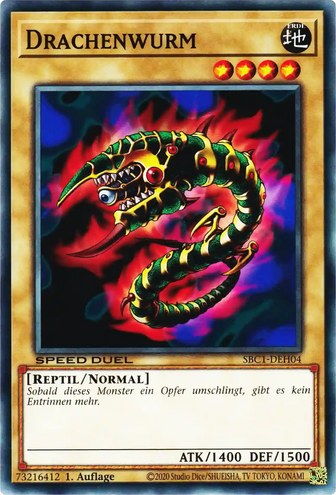 Drachenwurm Yu-Gi-Oh! Karte SBC1-DEH04 Common