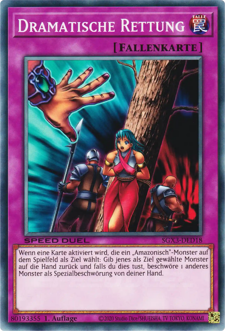 Dramatische Rettung Yu-Gi-Oh! Karte SGX3-DED18 Common