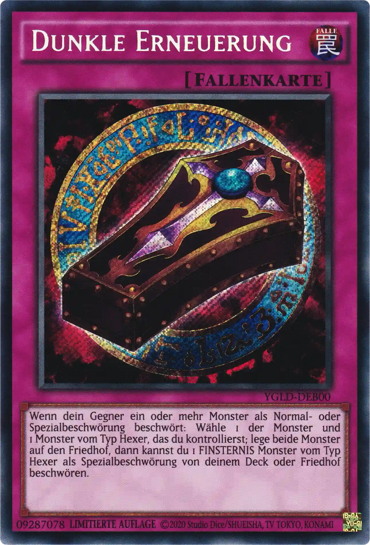 Dunkle Erneuerung Yu-Gi-Oh! Karte YGLD-DEB00 Secret Rare
