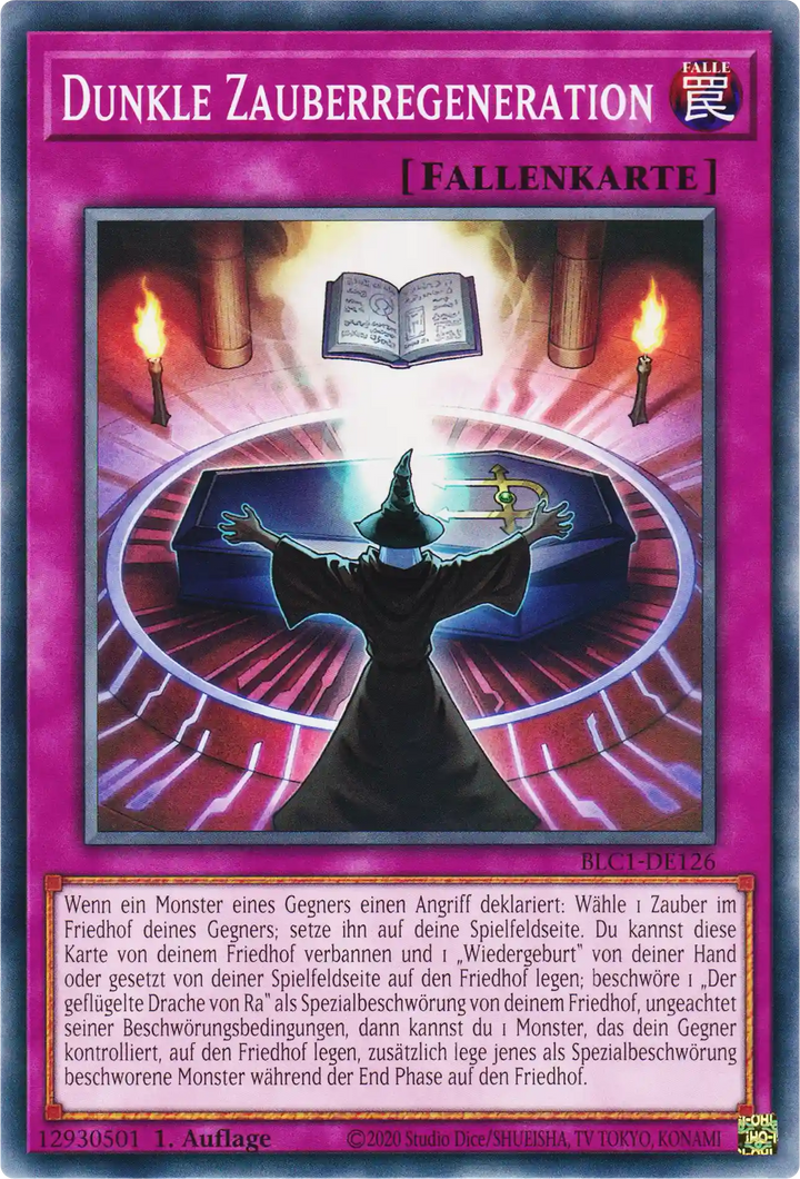 Dunkle Zauberregeneration Yu-Gi-Oh! Karte BLC1-DE126 Common