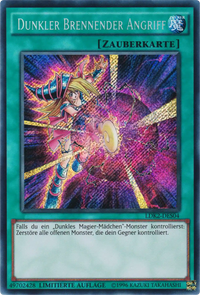 Dunkler Brennender Angriff Yu-Gi-Oh! Karte LDK2-DES04 Secret Rare