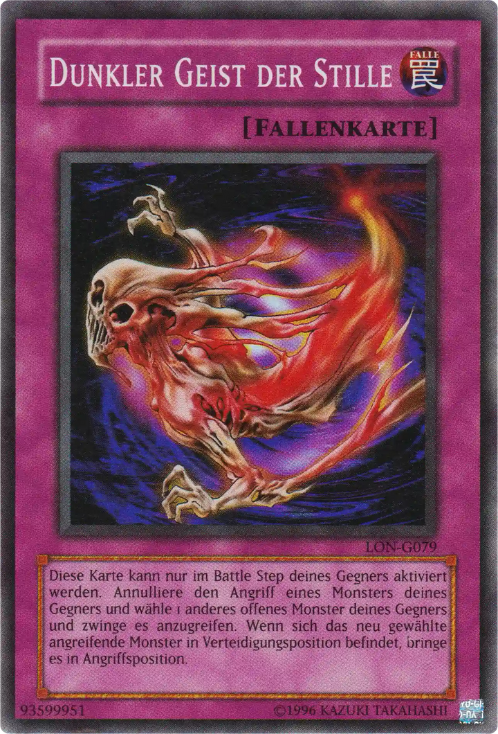Dunkler Geist der Stille Yu-Gi-Oh! Karte LON-G079 Super Rare