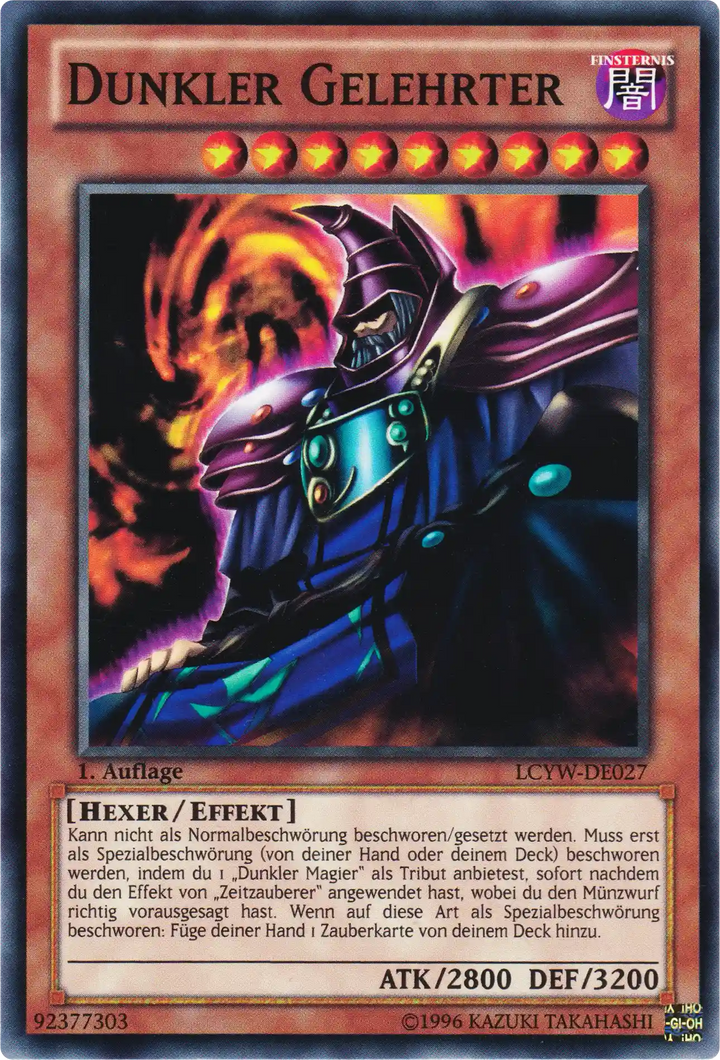 Dunkler Gelehrter Yu-Gi-Oh! Karte LCYW-DE027 Common