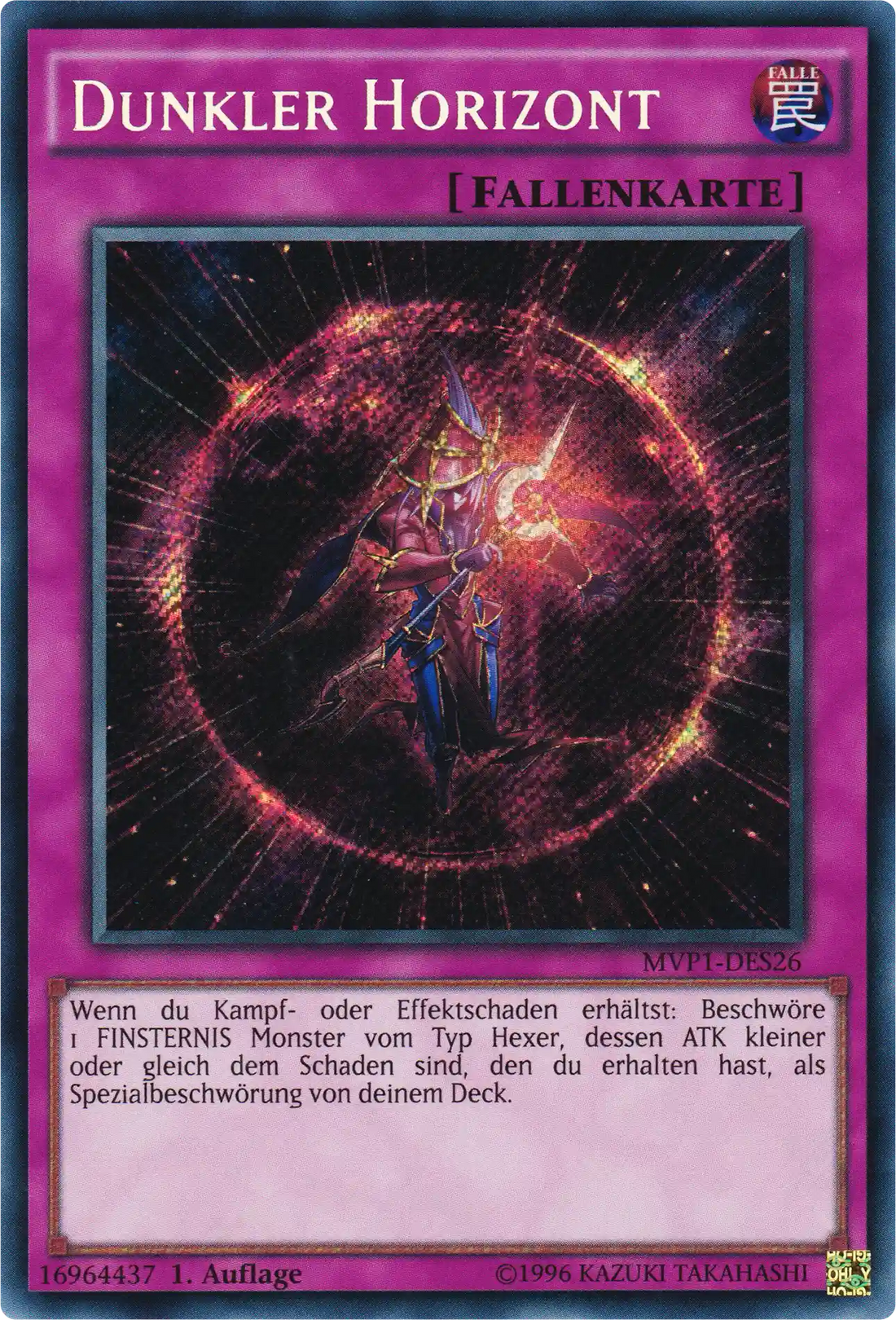 Dunkler Horizont Yu-Gi-Oh! Karte MVP1-DES26 Secret Rare