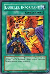 Dunkler Informant Yu-Gi-Oh! Karte DR1-DE027 Common
