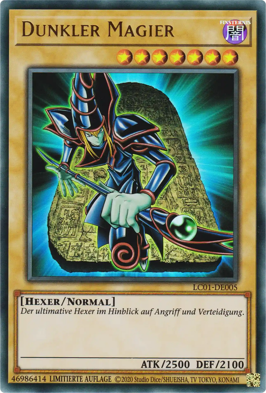 Dunkler Magier Yu-Gi-Oh! Karte LC01-DE005 Ultra Rare