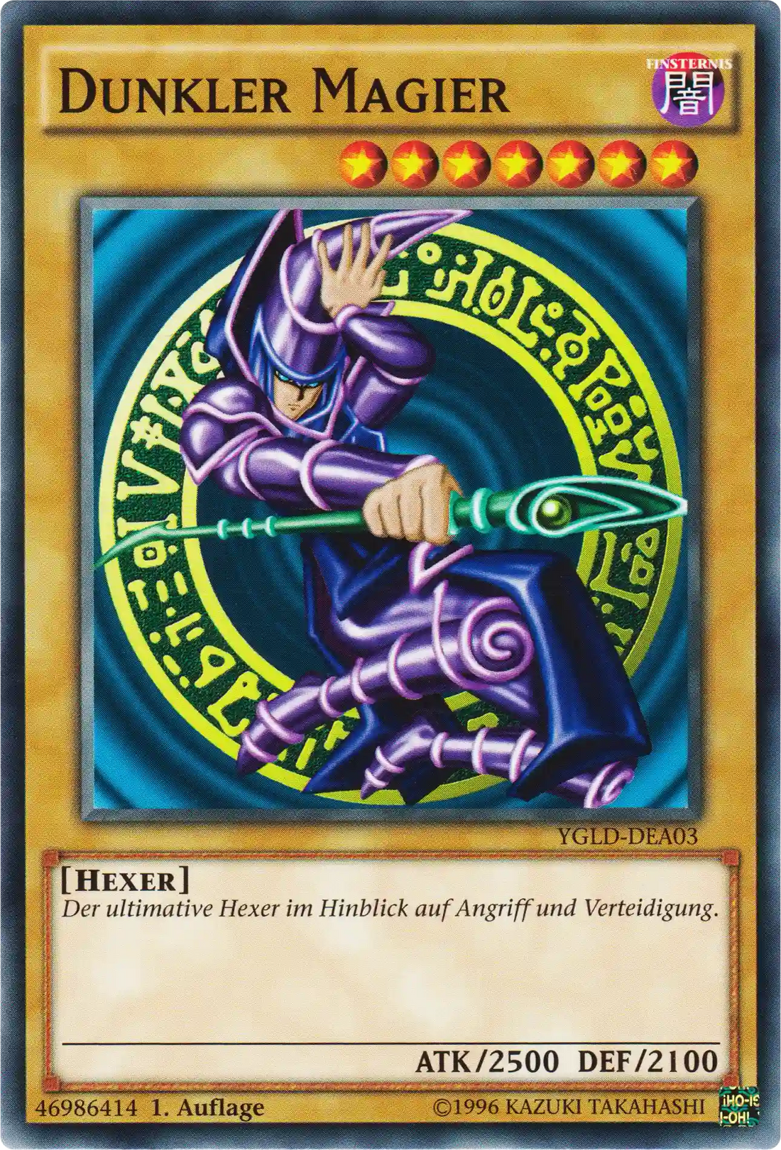 Dunkler Magier Yu-Gi-Oh! Karte YGLD-DEA03 Common
