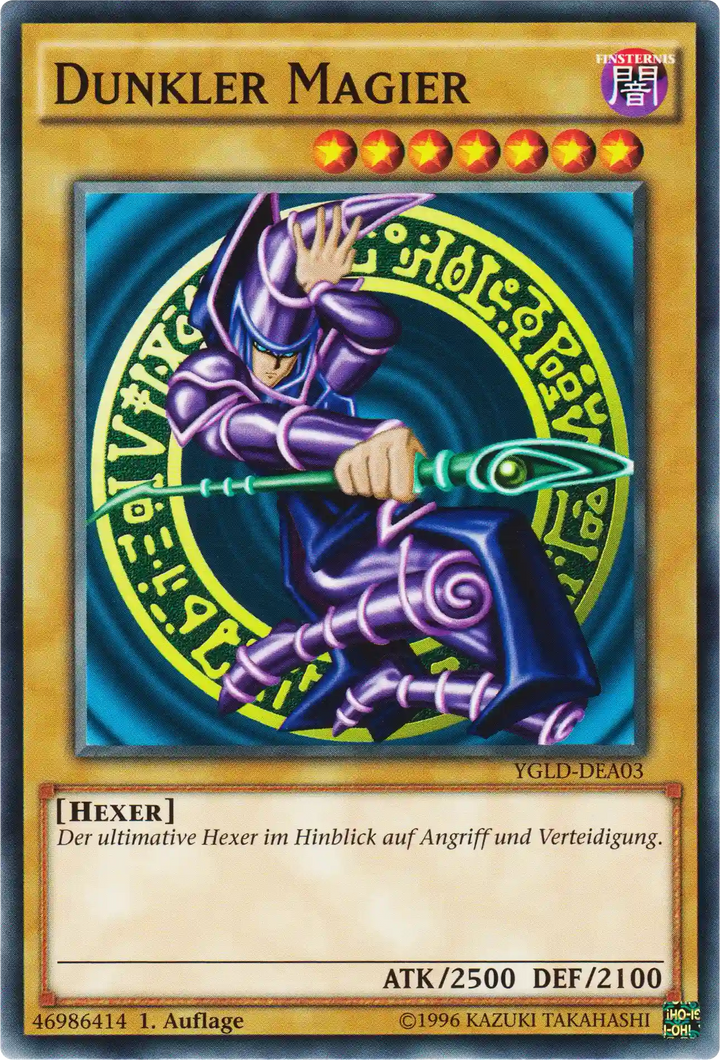 Dunkler Magier Yu-Gi-Oh! Karte YGLD-DEA03 Common
