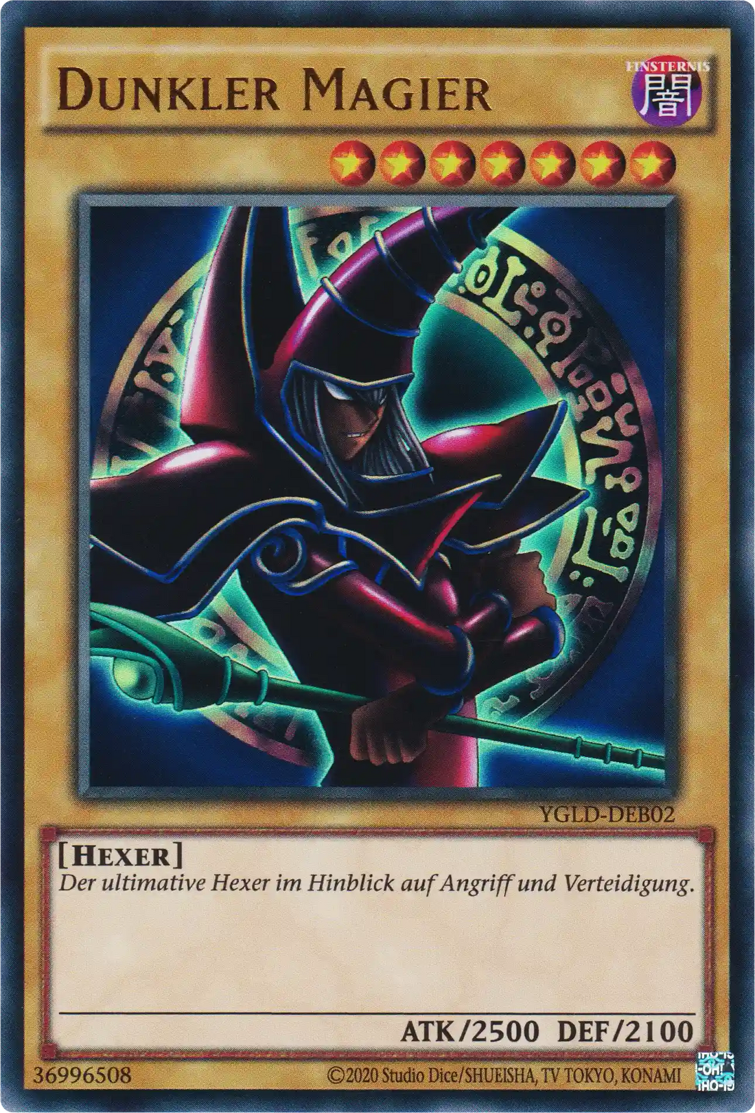 Dunkler Magier Yu-Gi-Oh! Karte YGLD-DEB02 Common