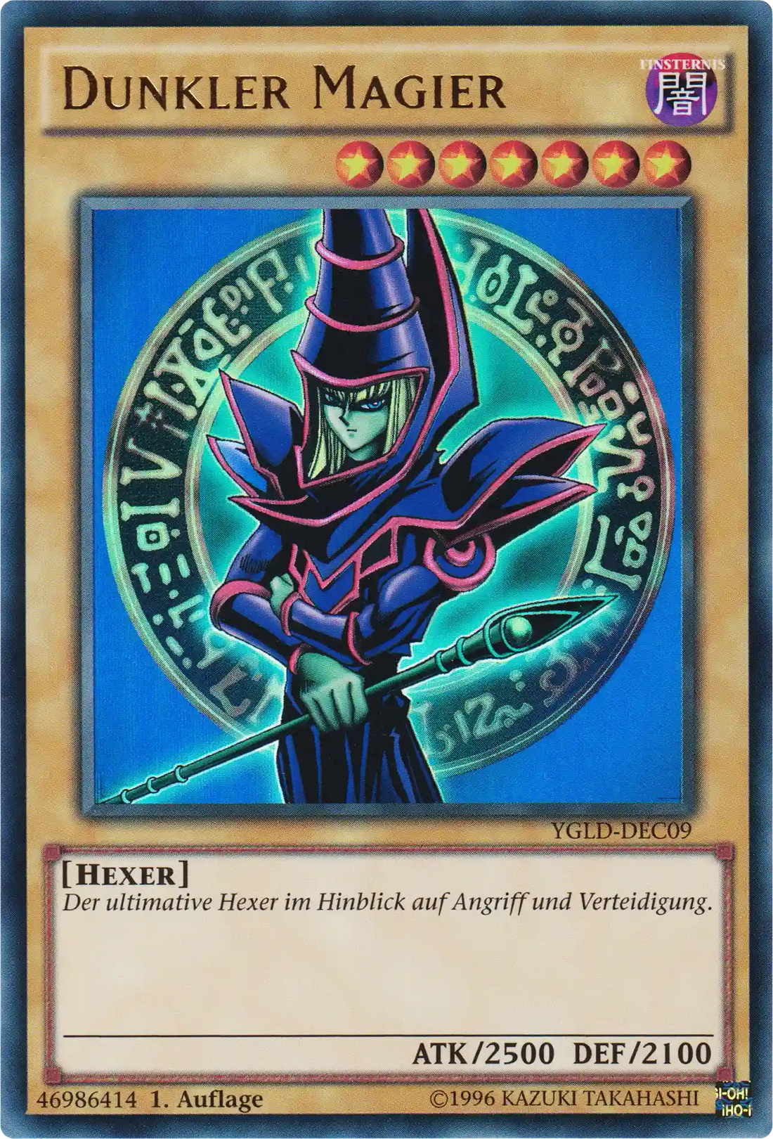 Dunkler Magier Yu-Gi-Oh! Karte YGLD-DEC09 Common
