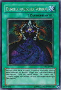 Dunkler magischer Vorhang Yu-Gi-Oh! Karte PP01-DE008 Secret Rare