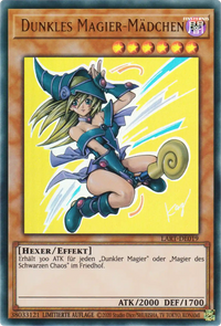 Dunkles Magier-Mädchen Yu-Gi-Oh! Karte LART-DE019 Ultra Rare