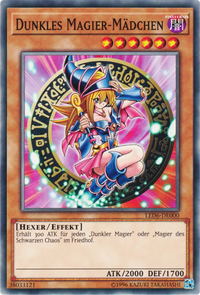 Dunkles Magier-Mädchen Yu-Gi-Oh! Karte LED6-DE000 Common