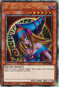 Dunkles Magier-Mädchen Yu-Gi-Oh! Karte MP24-DE009 Quarter Century Secret Rare