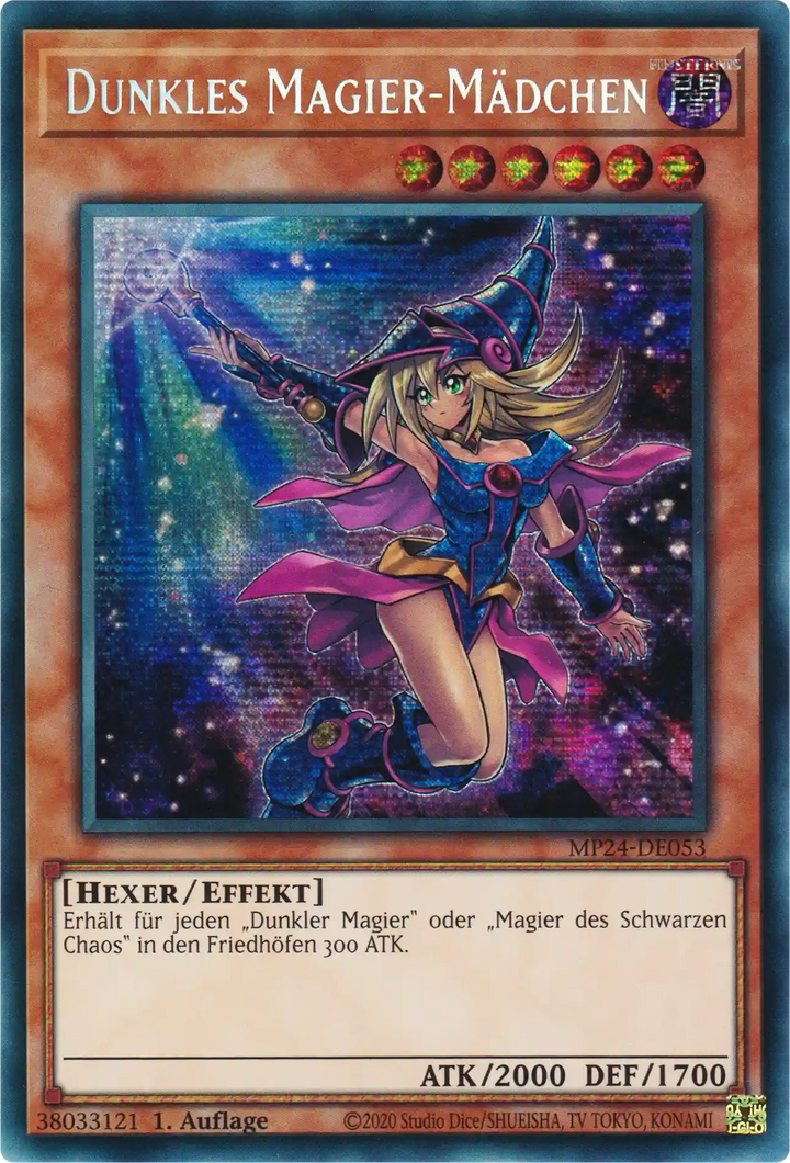 Dunkles Magier-Mädchen Yu-Gi-Oh! Karte MP24-DE053 Secret Rare