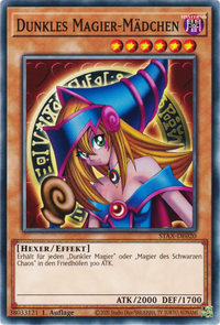Dunkles Magier-Mädchen Yu-Gi-Oh! Karte STAX-DE020 Common