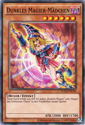 Dunkles Magier-Mädchen Yu-Gi-Oh! Karte YGLD-DEC10 Common