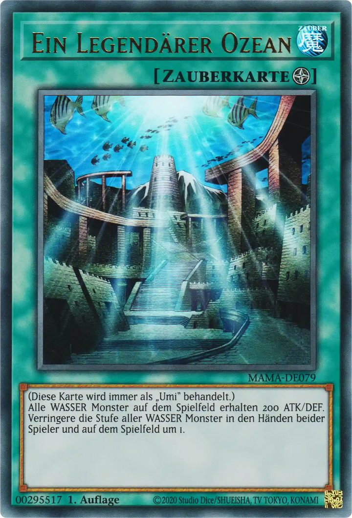 Ein Legendärer Ozean Yu-Gi-Oh! Karte MAMA-DE079 Ultra Rare