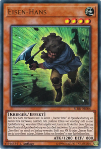 Eisen-Hans Yu-Gi-Oh! Karte BLRR-DE006 Ultra Rare