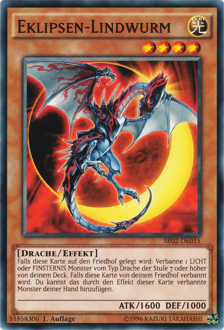 Eklipsen-Lindwurm Yu-Gi-Oh! Karte SR02-DE015 Common
