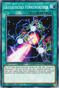 Ekstatisches Funkendreieck Yu-Gi-Oh! Karte LED4-DE011 Common