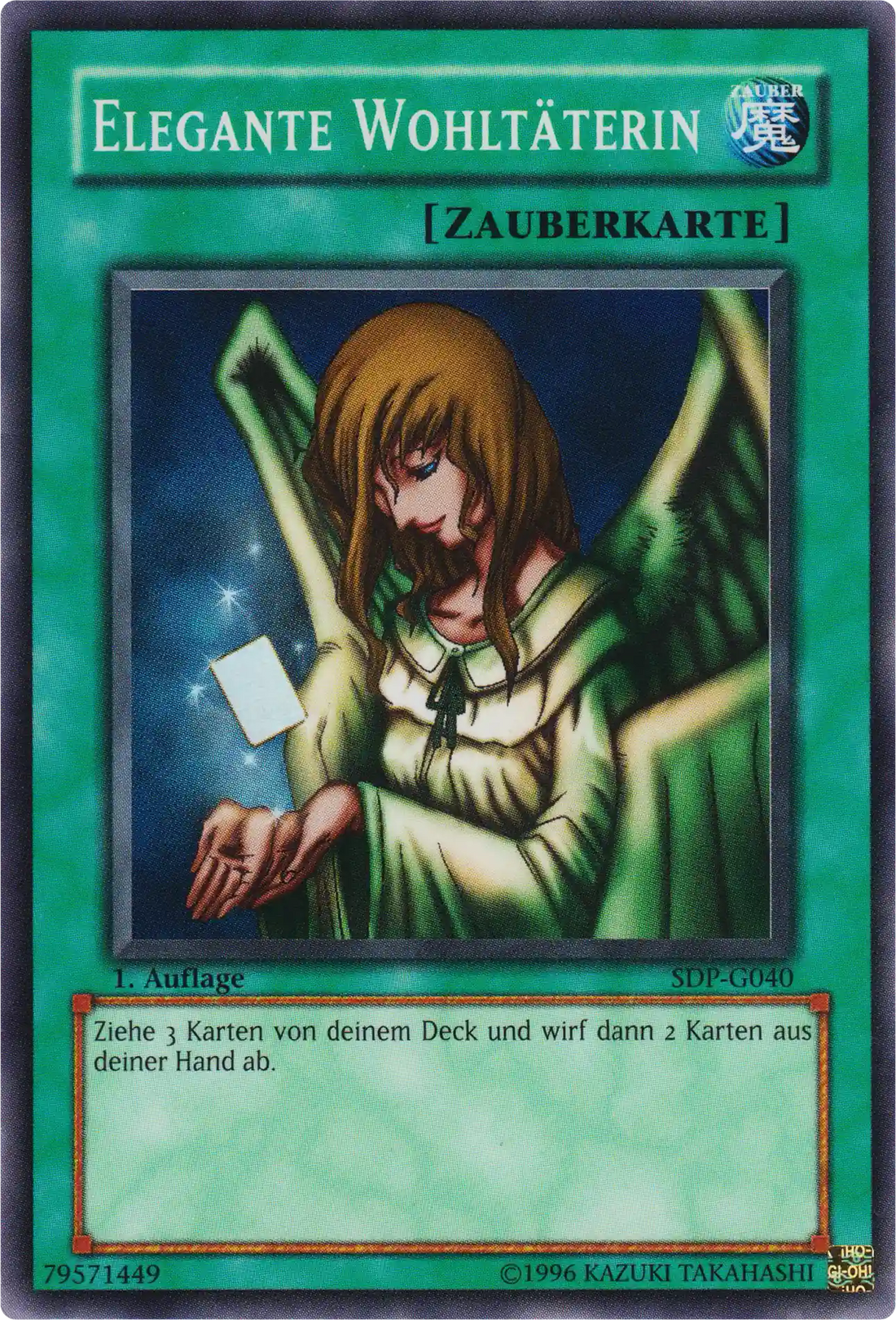 Elegante Wohltäterin Yu-Gi-Oh! Karte SDP-G040 Super Rare