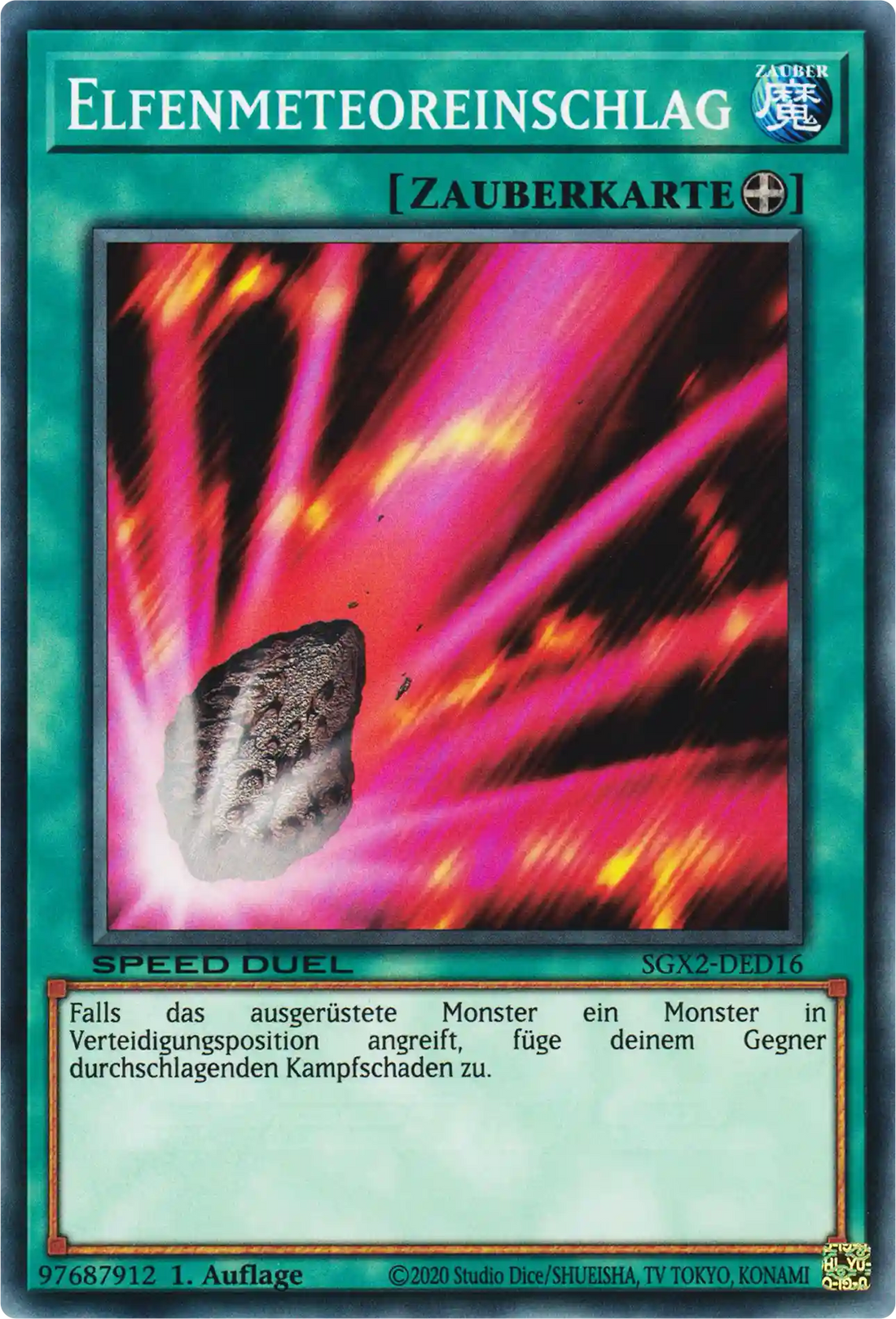 Elfenmeteoreinschlag Yu-Gi-Oh! Karte SGX2-DED16 Common