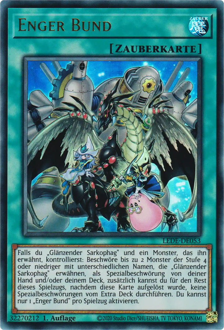 Enger Bund Yu-Gi-Oh! Karte LEDE-DE053 Ultra Rare