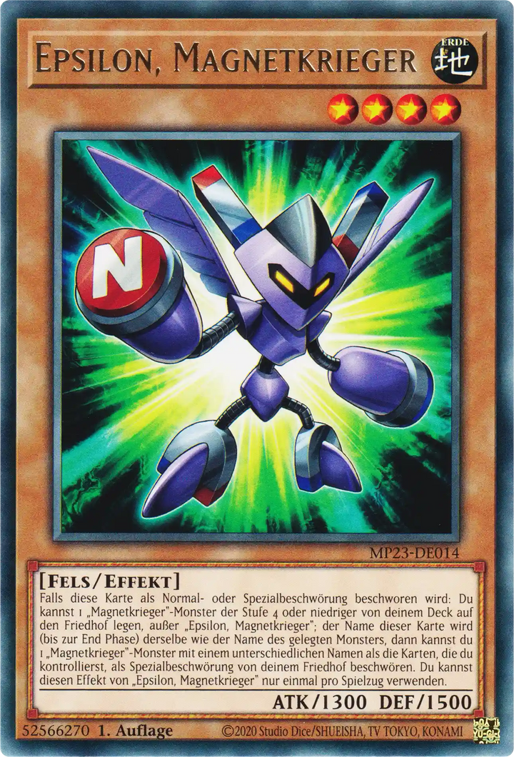 Epsilon, Magnetkrieger Yu-Gi-Oh! Karte MP23-DE014 Rare
