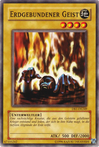 Erdgebundener Geist Yu-Gi-Oh! Karte DB1-DE249 Common