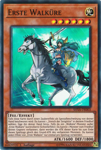 Erste Walküre Yu-Gi-Oh! Karte SHVA-DE003 Super Rare