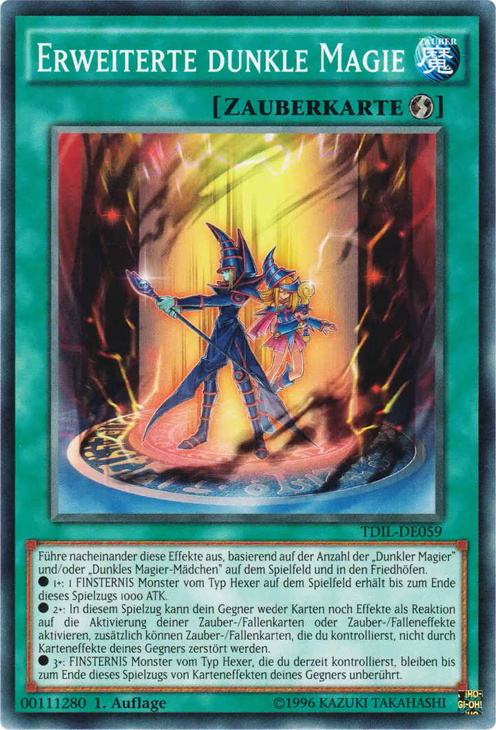 Erweiterte Dunkle Magie Yu-Gi-Oh! Karte TDIL-DE059 Common