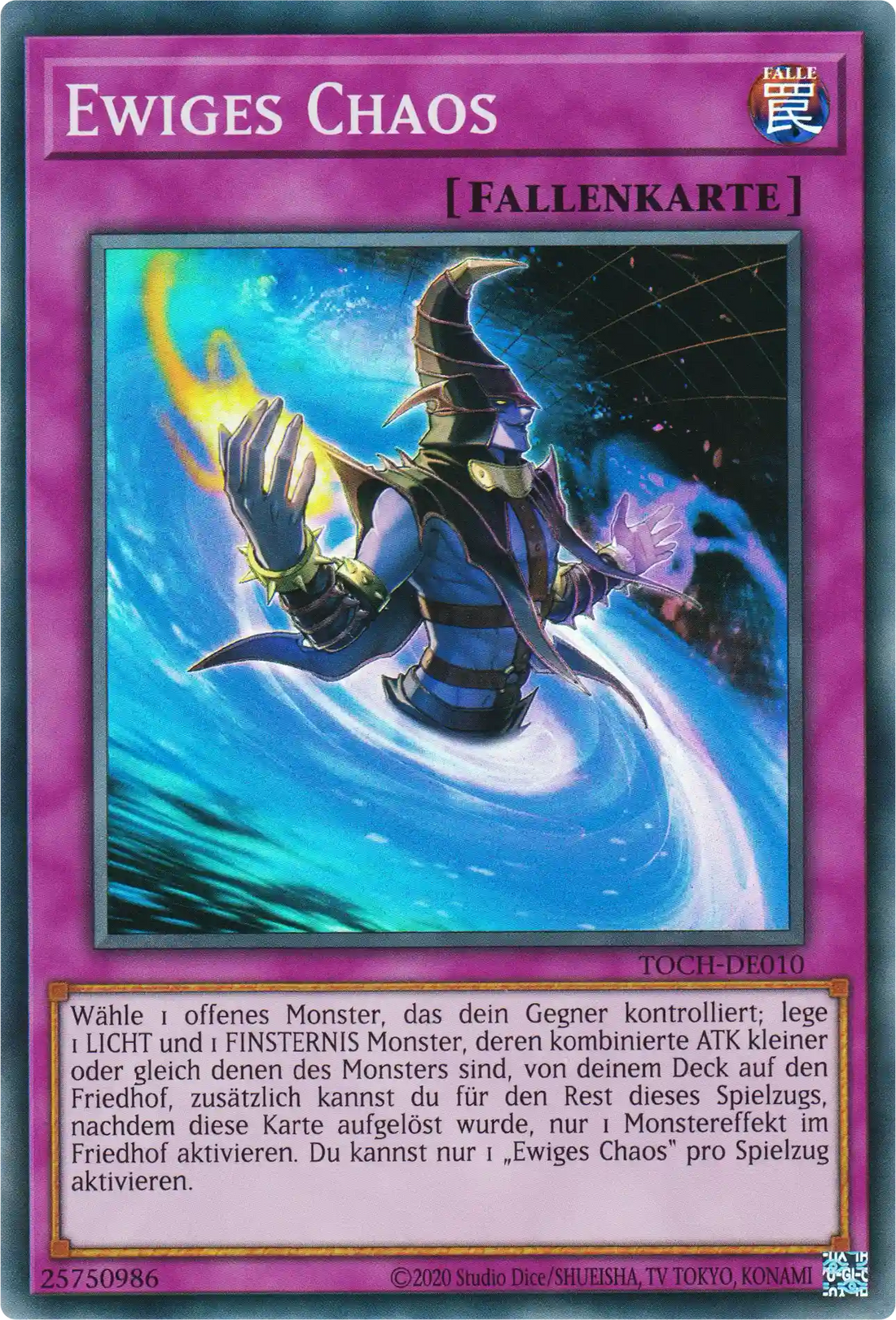 Ewiges Chaos Yu-Gi-Oh! Karte TOCH-DE010 Super Rare