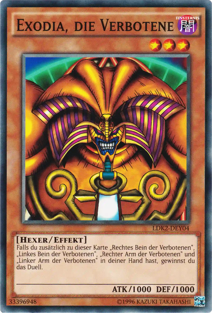 Exodia, die Verbotene Yu-Gi-Oh! Karte LDK2-DEY04 Common