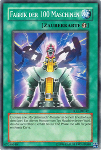 Fabrik der 100 Maschinen Yu-Gi-Oh! Karte CSOC-DE049 Common