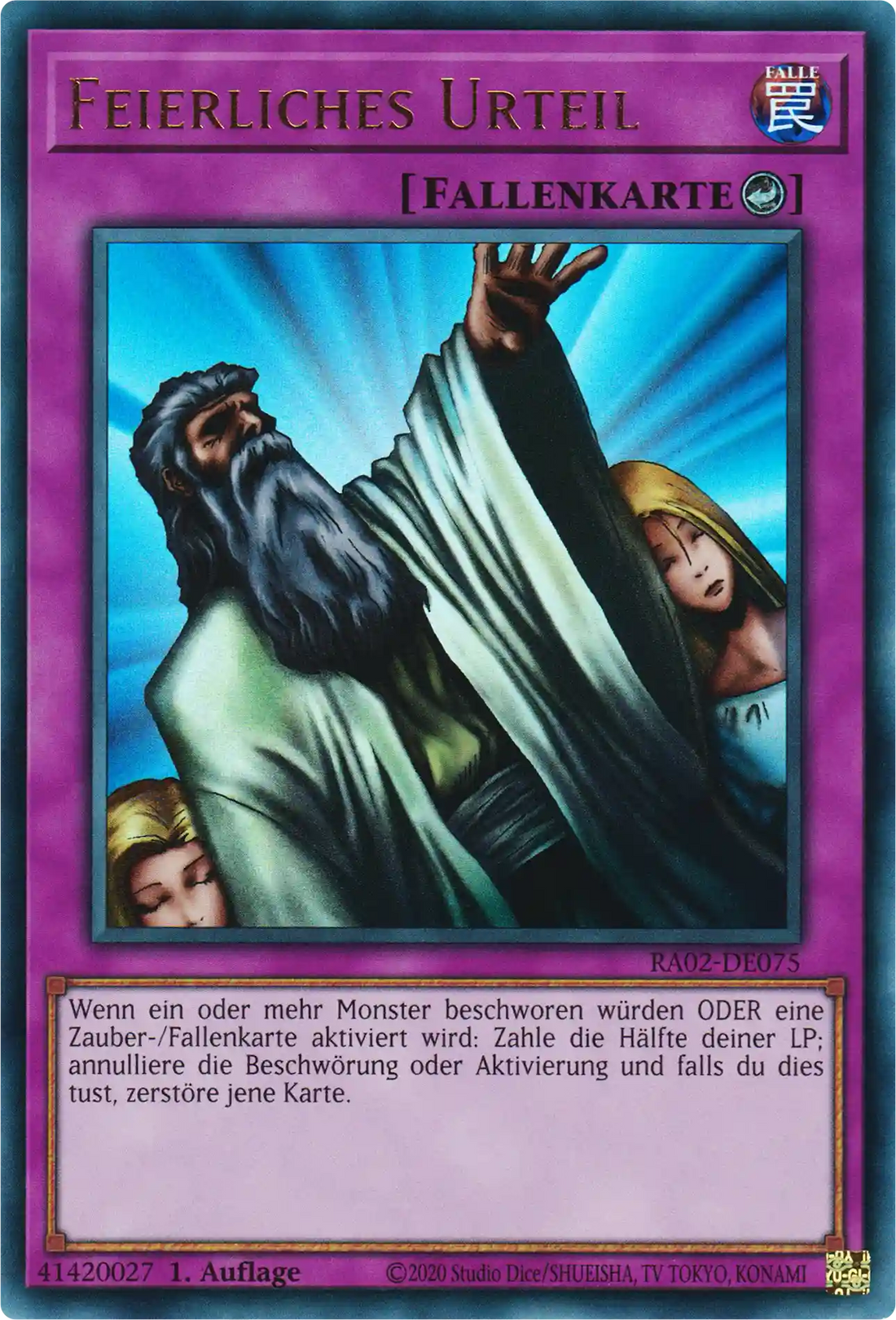 Feierliches Urteil Yu-Gi-Oh! Karte RA02-DE075 Ultra Rare