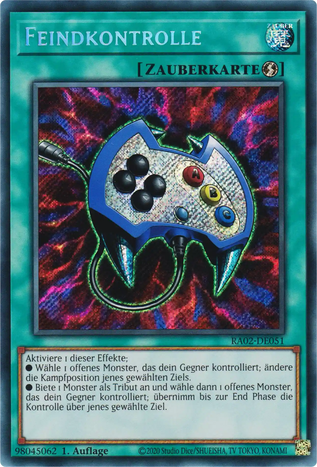 Feindkontrolle Yu-Gi-Oh! Karte RA02-DE051 Secret Rare